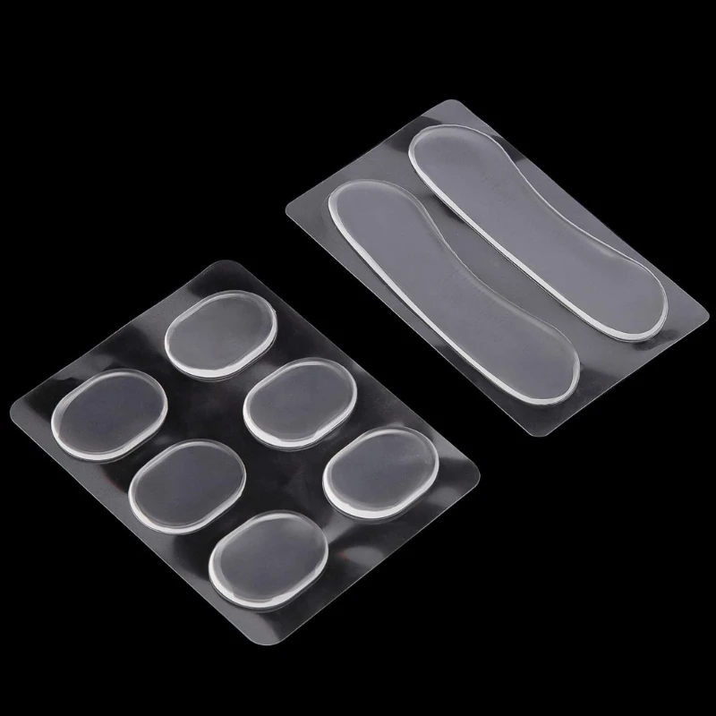 Drum Dampeners G92F 16Pcs/pack Soft Drum Dampening Moon Gels Clear Oval and Long Silencers Set