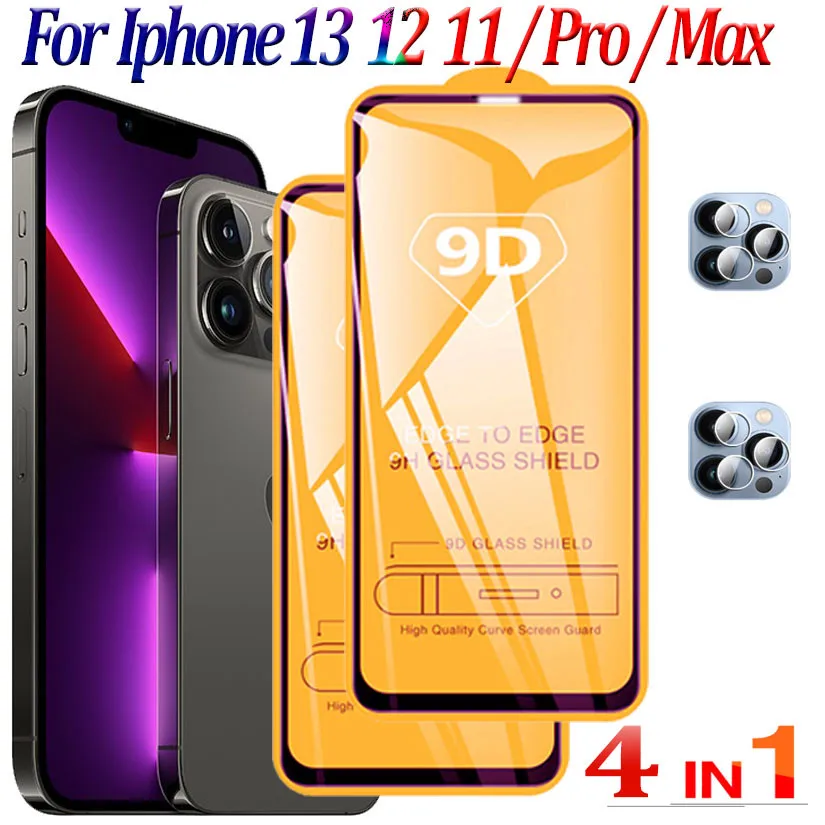 9D Glass For Iphone13 Pro Max Tempered Glass Iphone 13 12 11 Screen  Protector Cristal Templado Iphone 13 Pro Max Protective Film