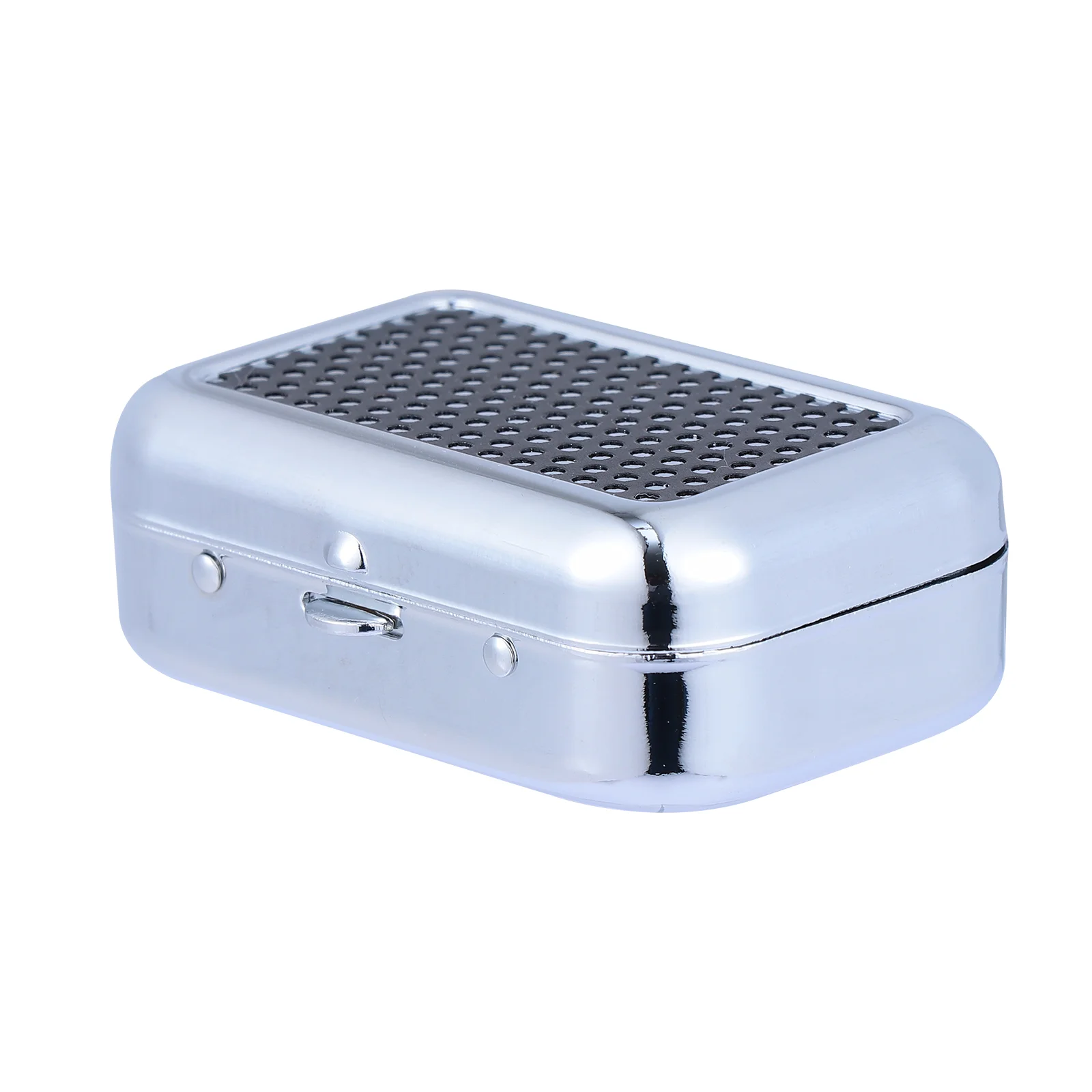 

Square Containers Lids Portable Ashtray Home Metal House Cylinder Indoor Case Stainless Steel Travel