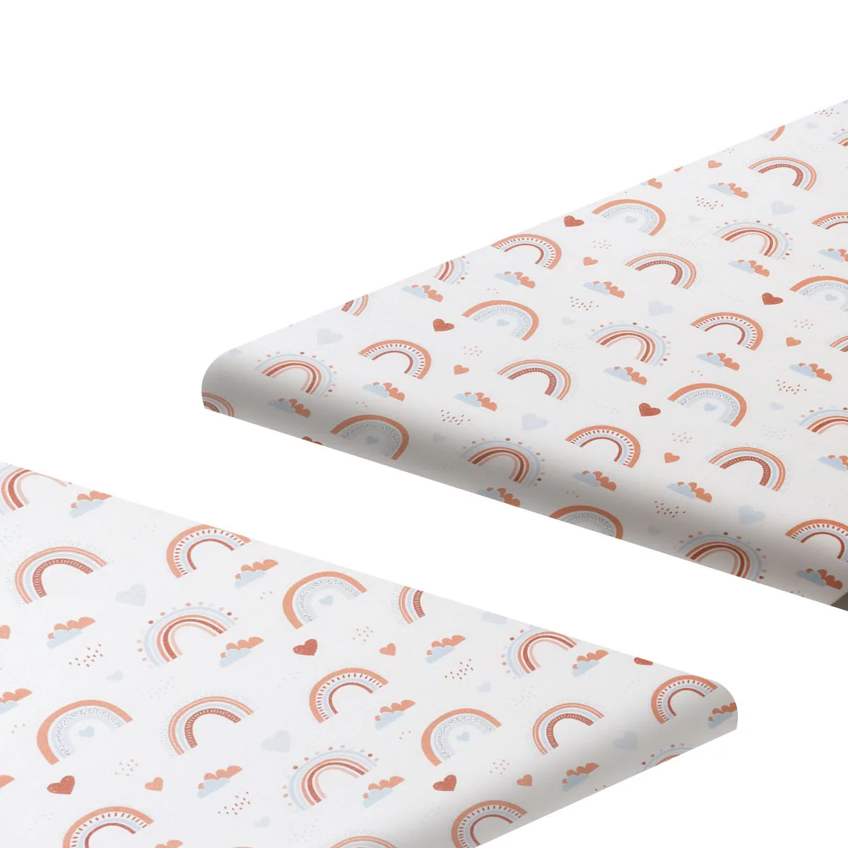 Kangobaby # La mia vita morbida # Nuovo design 100% poliestere fibra simile al cotone lenzuolo per culla neonato lenzuolo dimensioni 66x41 cm - immagine 3