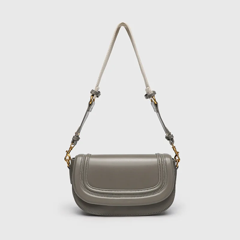 Women's Trendy Saddle Crossbody Bag with Wide Shoulder Strap