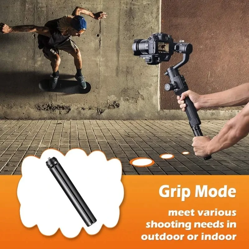 Tripod stand Aluminum Alloy Metal Mini Tripod Stand For DJI Zhiyun Feiyu Gimbal Handle Grip Stabilizer DSLR Camera Monopod Tabletop Handheld