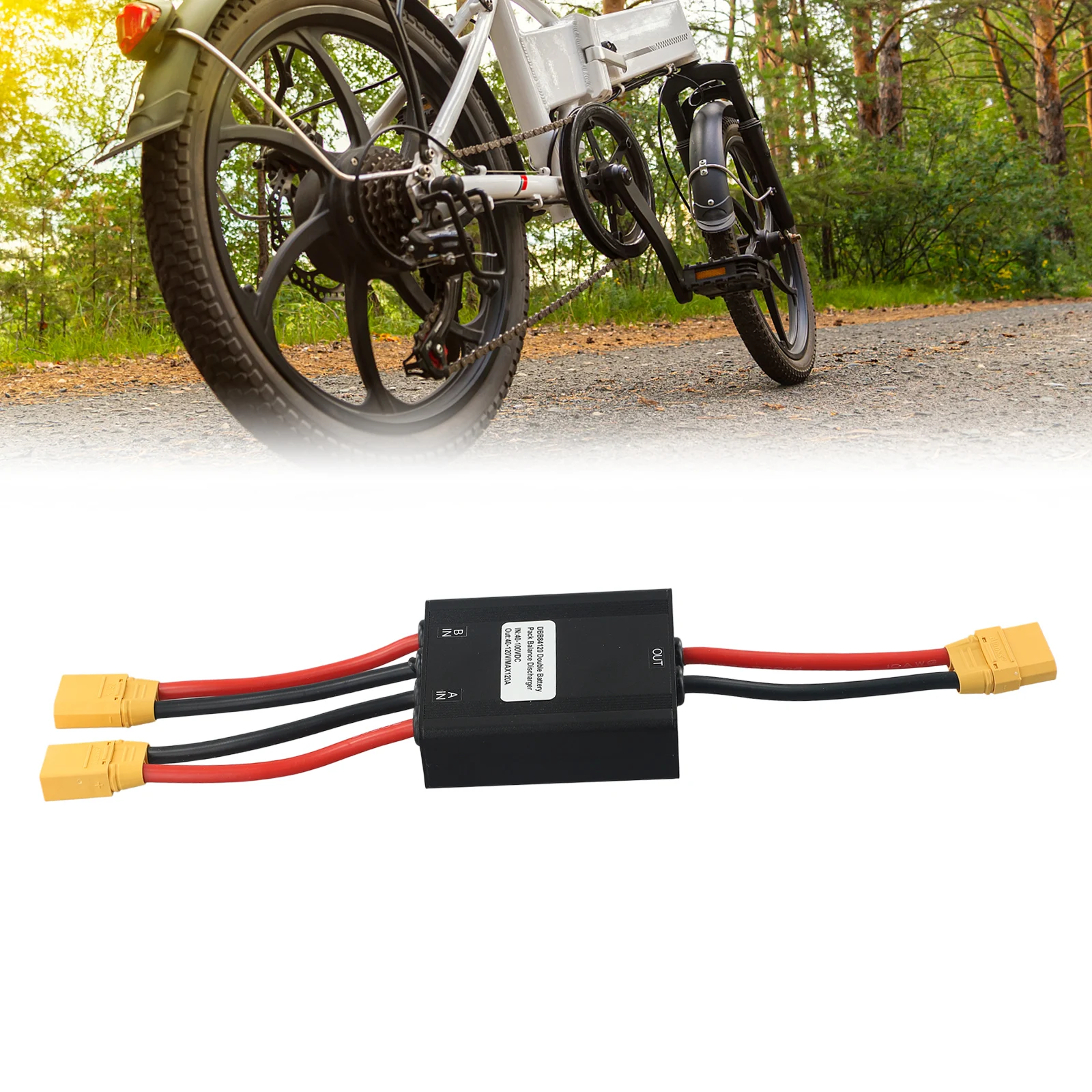

Efficient Dual Battery Connection Adapter Manage Two Battery Packs Intelligent Power Distribution for Ebikes