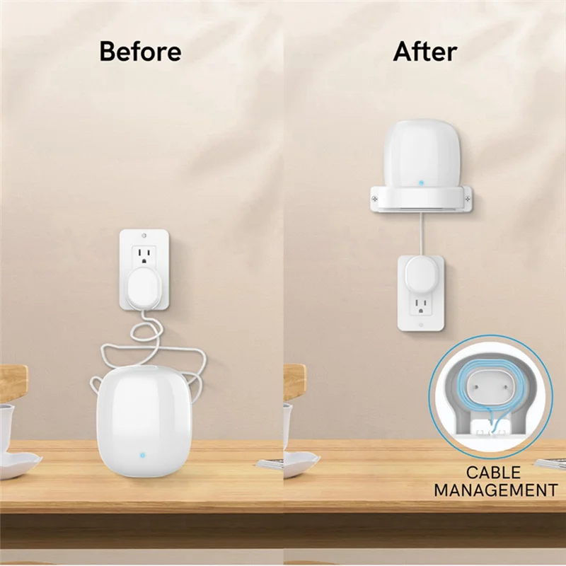KK-B2-For Google Nest WiFi Pro Wall Mounting Bracket Intelligent Speaker Wall Storage Bracket Base, 2 PCS