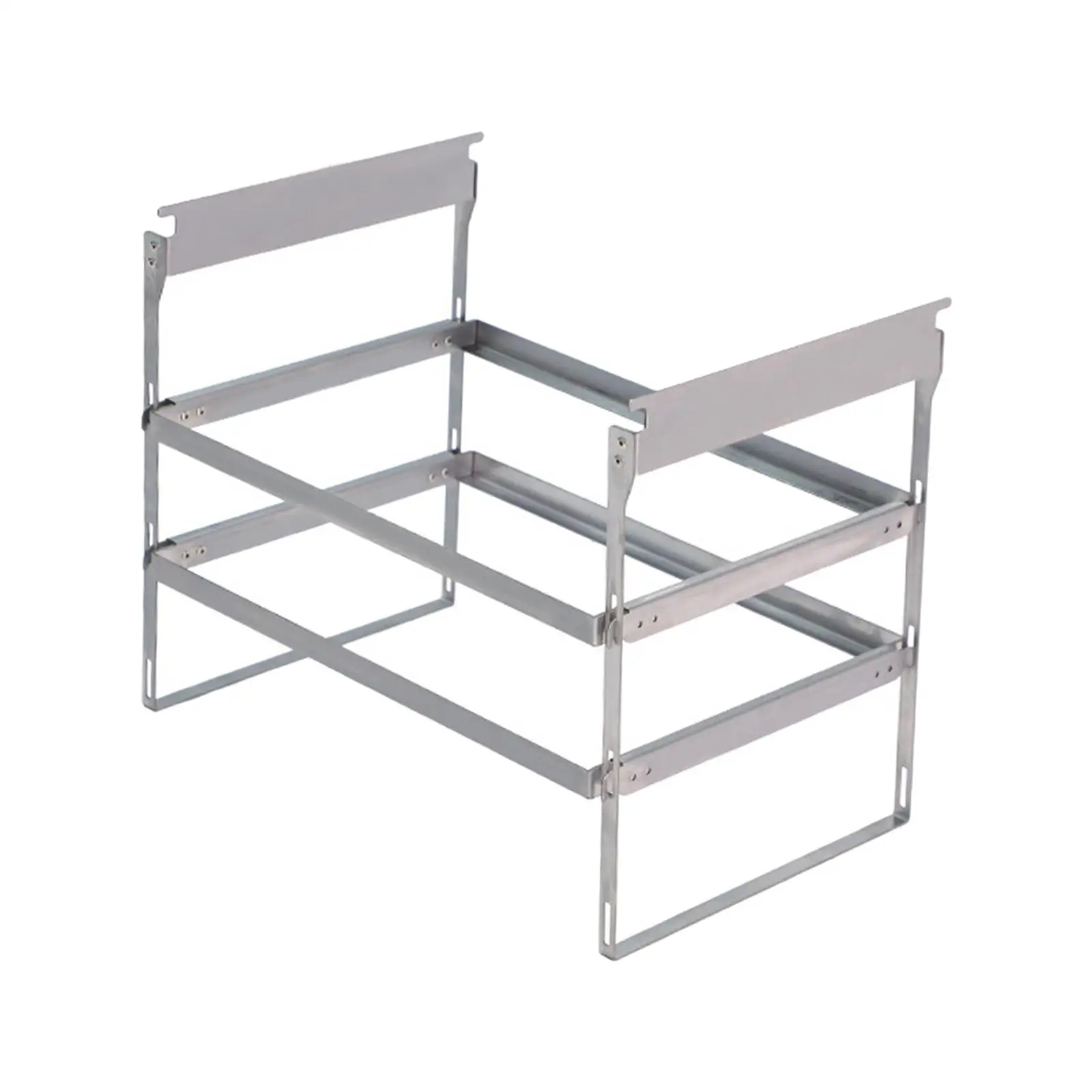 

Desktop Shelf Hanger Desk Tableware Storage Shelf for Barbecue Picnic Travel