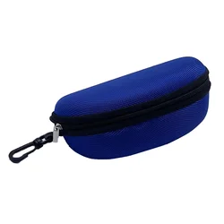 Durable Zippered Eyeglasses Case - Protective Travel Storage Pouch and Accessories Organizer (Dark Blue)