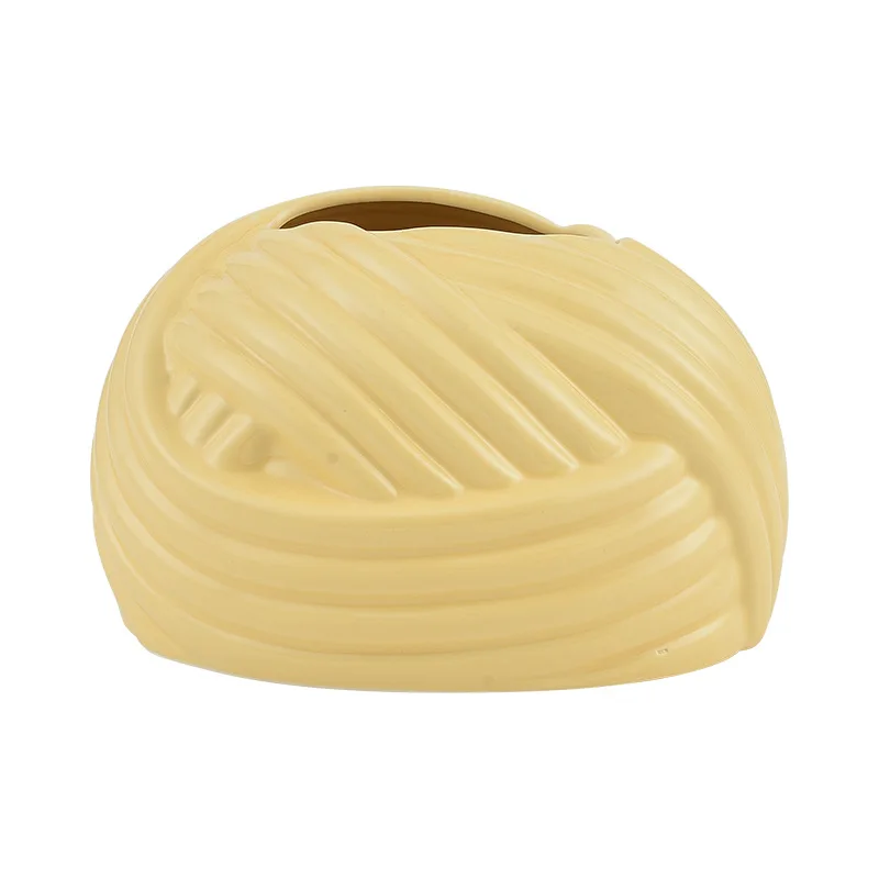 Ceramic Tissue Box Paper Extractor Knot Wool Ball Winding Paper Towel Holder Desktop Storage Ceramic Ornaments Napkin Holder 6