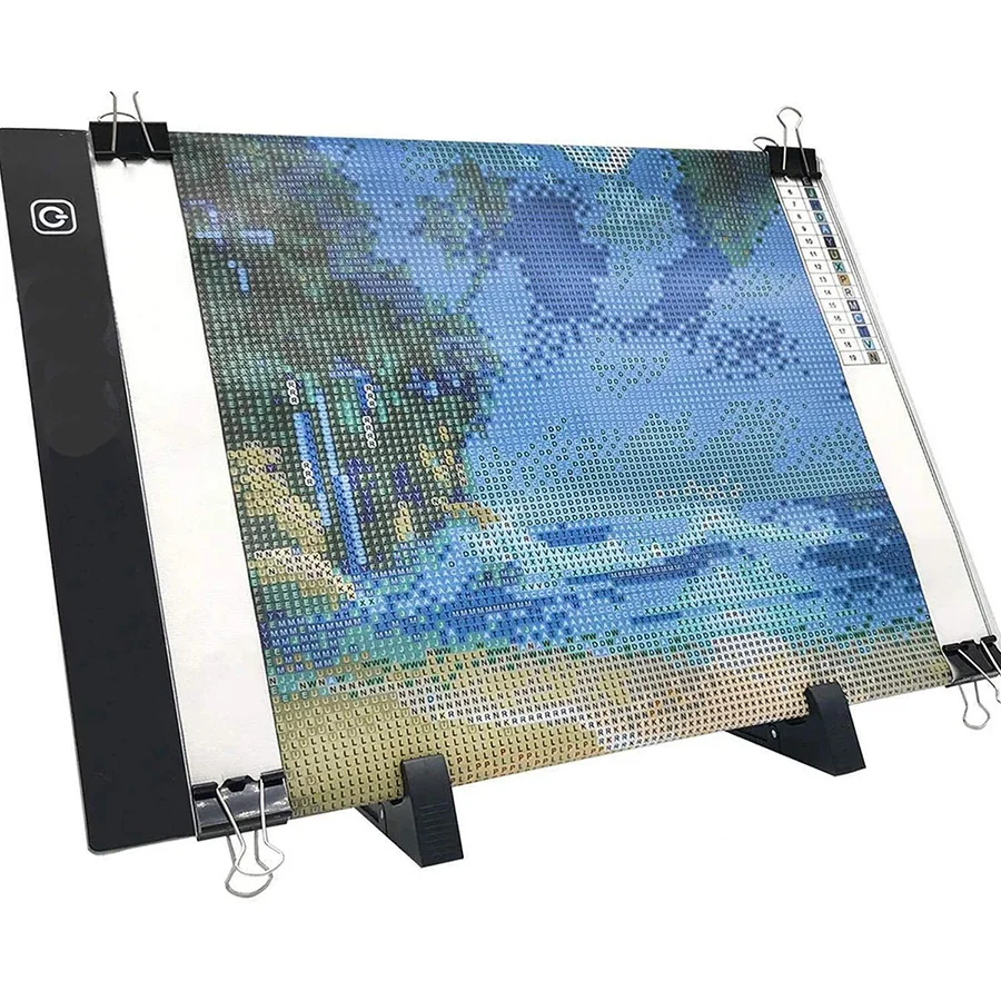 Diamond Painting Tool Set Mini Light Pad Stand Adjustable Light Box Tablet Stand Holder For A4 LED Tracing Box Accessories Kits