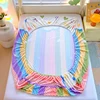 Warm Fitted Sheet Soft Velvet Bed Cover Double Bedsheet Winter Mattress Protector Bed Linen drap de lit (Pillowcase Need Order) 6