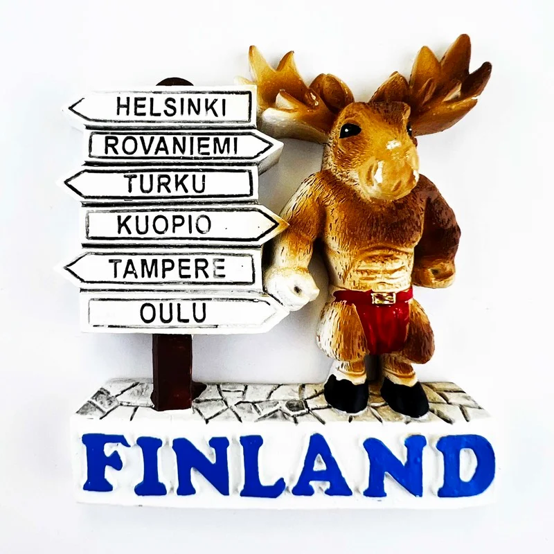 Magnete Da Frigorifero Souvenir Helsinki Finlandia – 3D, In Poliresina, 7,2 X 5,5 Cm, Fatto A Mano