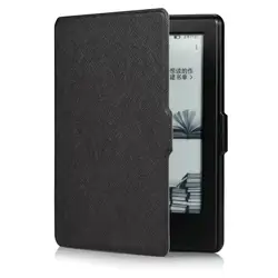 Slim Hard PC Back Cover with Auto Sleep/Wake for Kindle 2014 WP63GW (Black)