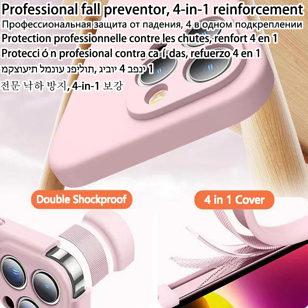 Luxur Premium Liquid Silicone Phone Case - Straight Edge Design