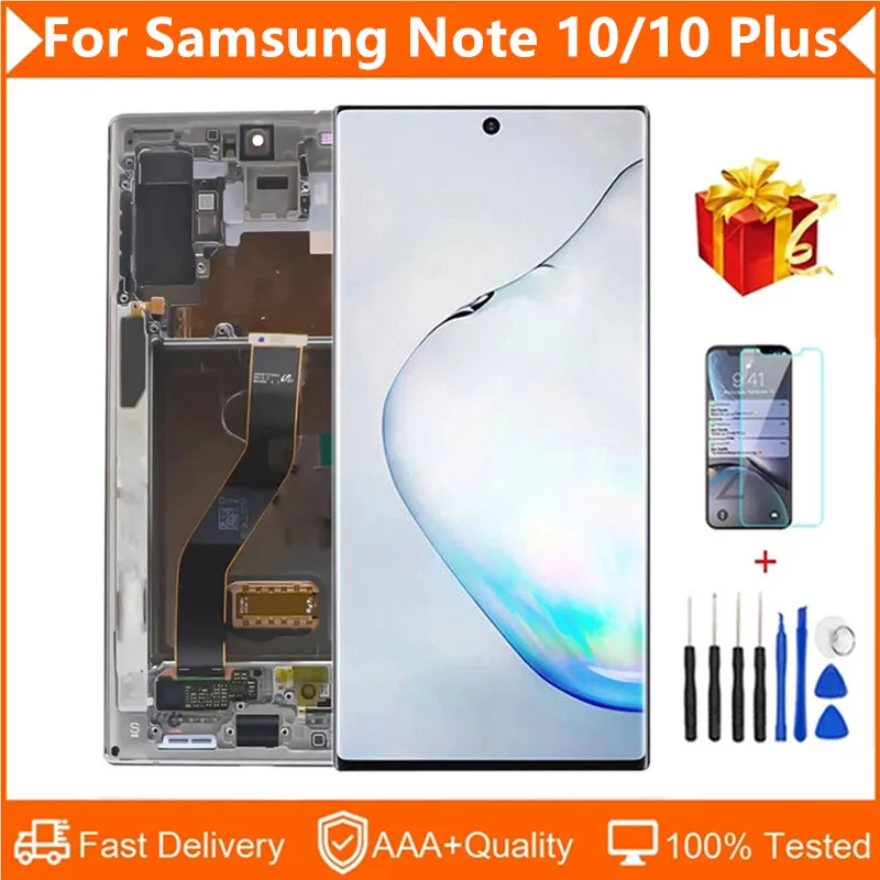 Note10 Lcd For Samsung Galaxy Note 10+ Note 10 Plus N970f N975f Display
