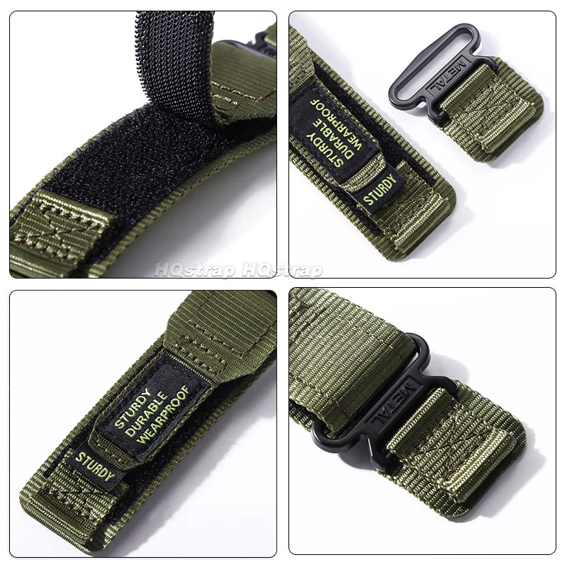 Waterproof Nylon Canvas Sport Watch Band - Soft & Comfortable Outdoor Replacement Bracelet for All Genders