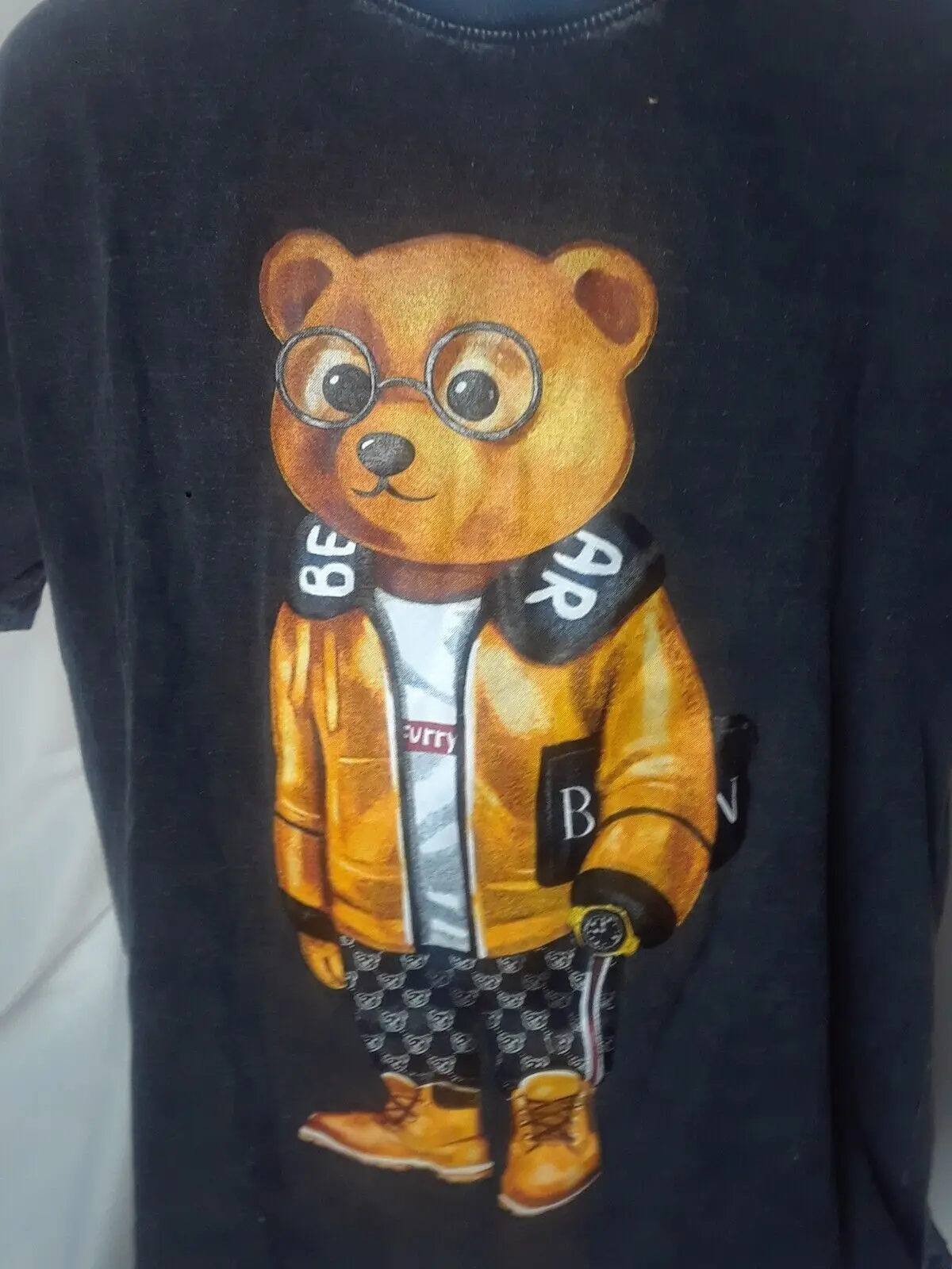 Maglietta Teddy Bear Taglia Media Cool Classy Young Style Timberlands B10 Maniche Lunghe O Corte