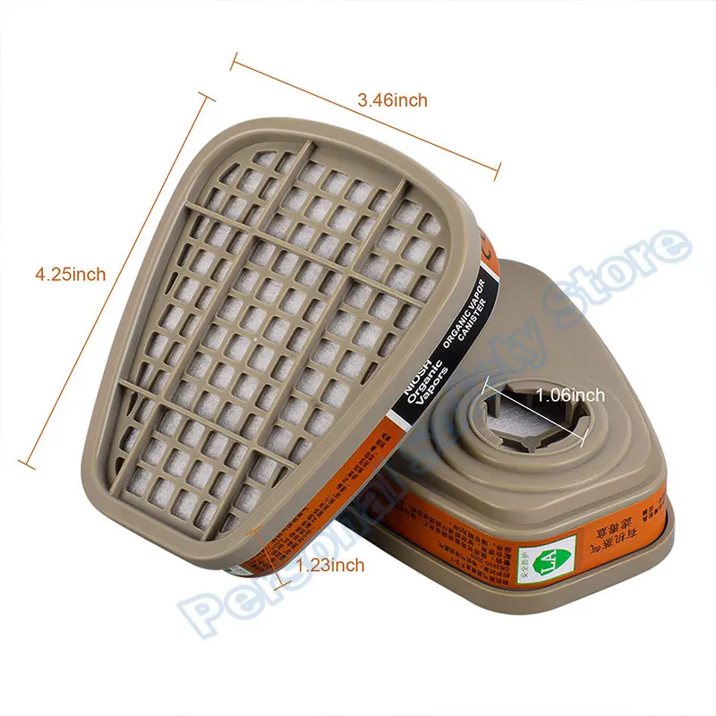 Filtres Remplacement 3M 6100/6200/7501/7502/6502/6800 - Lot 4/8/16 Paires