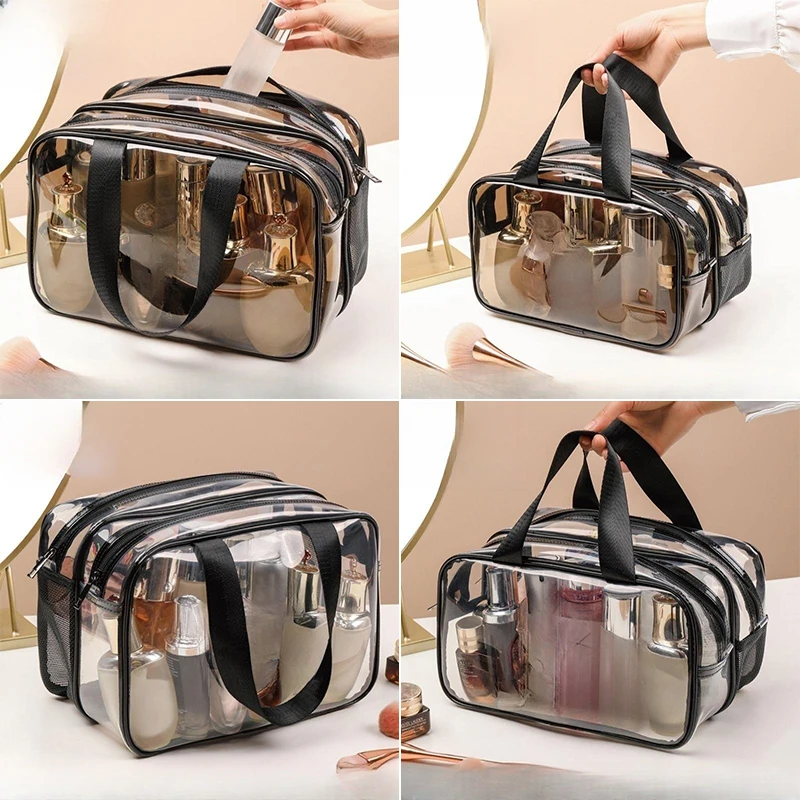 Women Portable Travel Wash Bag Female Transparent Waterproof Makeup Storage Pouch Large Capacity Cosmetic Organizer Beauty Case 5