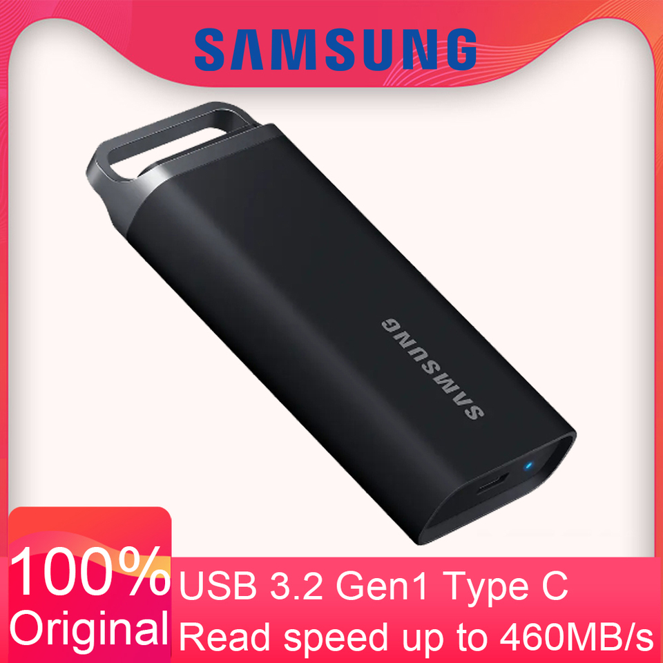 Original SAMSUNG PSSD T5 EVO USB 3.2 Gen 2 Portable Solid State Drive 2TB 4TB 8TB Mobile Hard Disk Storage Drive Type C For PC
