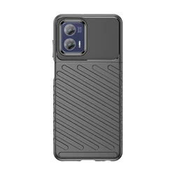 Premium Shockproof Silicone Phone Case - Soft TPU Protective Cover for Moto E13 (Black)
