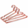 10Pcs Rose Copper Gold Metal Clothes Shirts Hanger With Groove, Heavy Duty Strong Coats Hanger, Suit Hanger Rose Gold 1