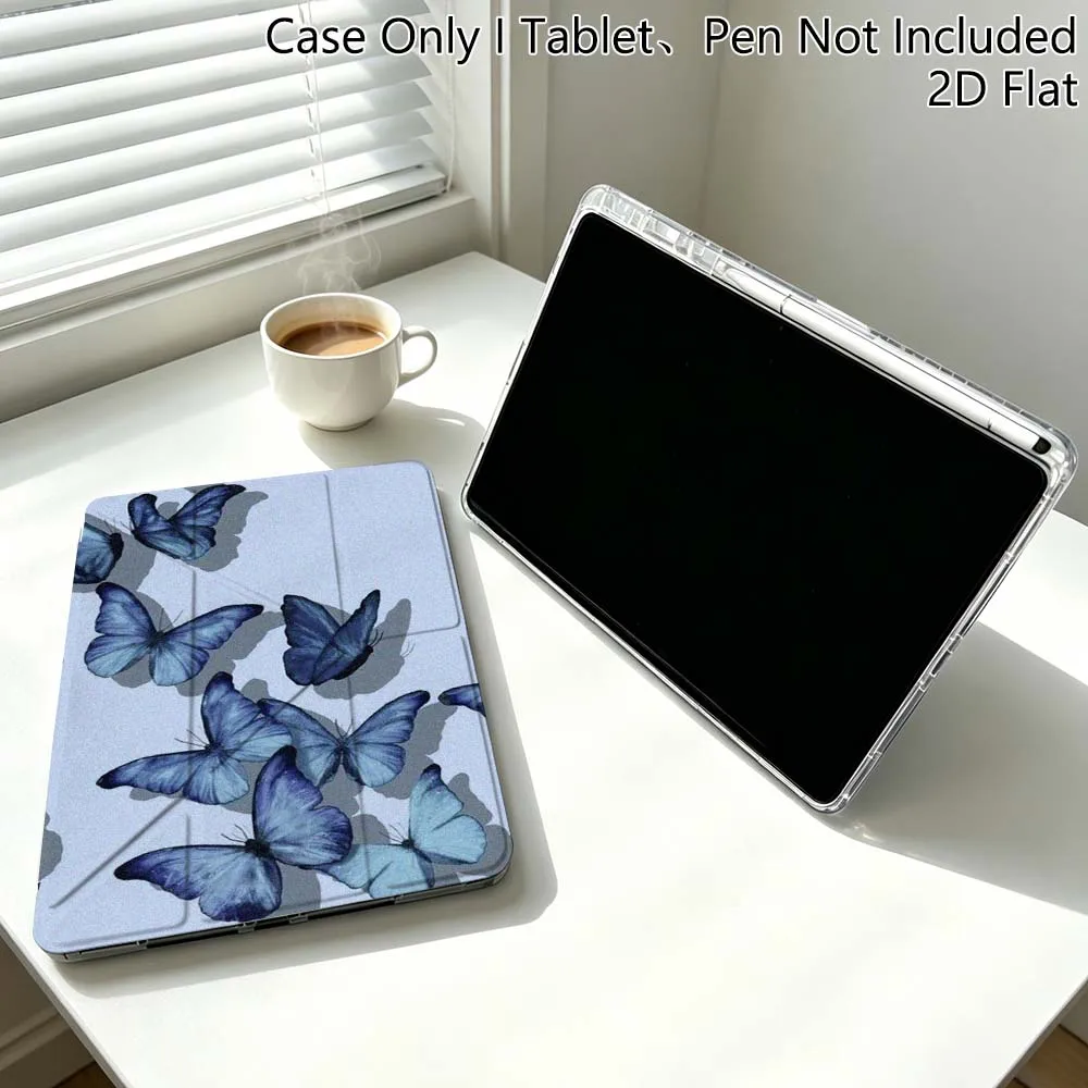 Blue Aesthetics Butterfly Tablet Case Cover