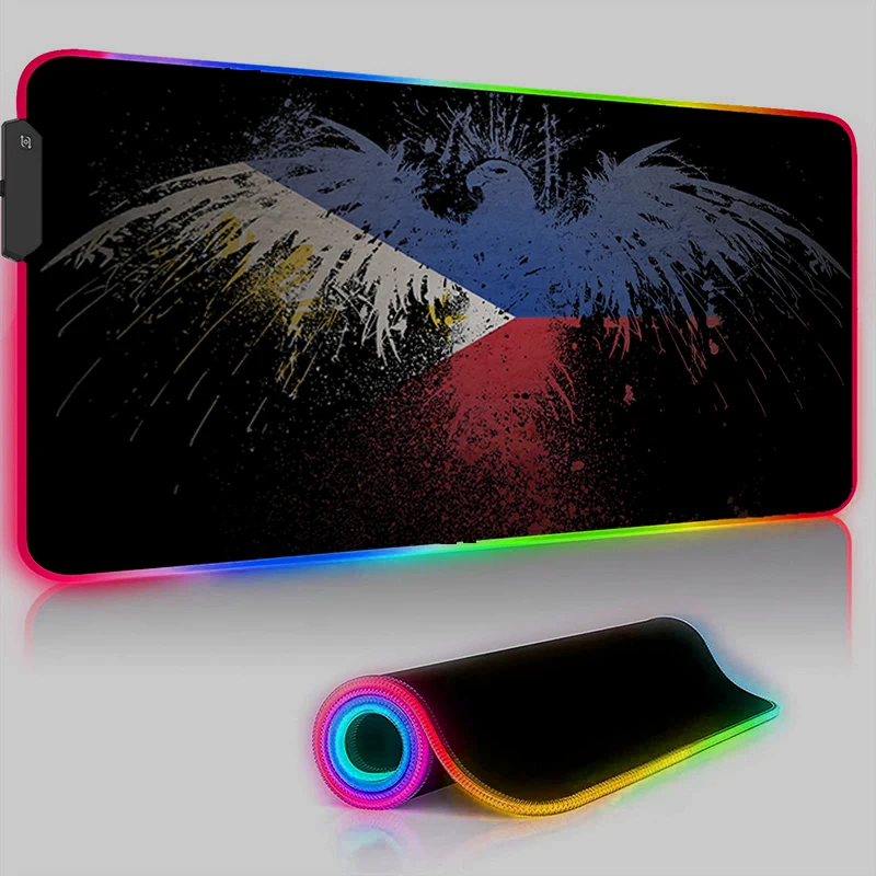 

Anime Large Xxl Mouse Pad Gaming Accessories Cool Keyboard Mat Luminous Laptop Computer Offices Game Mats Anti-skid Rug Mousepad