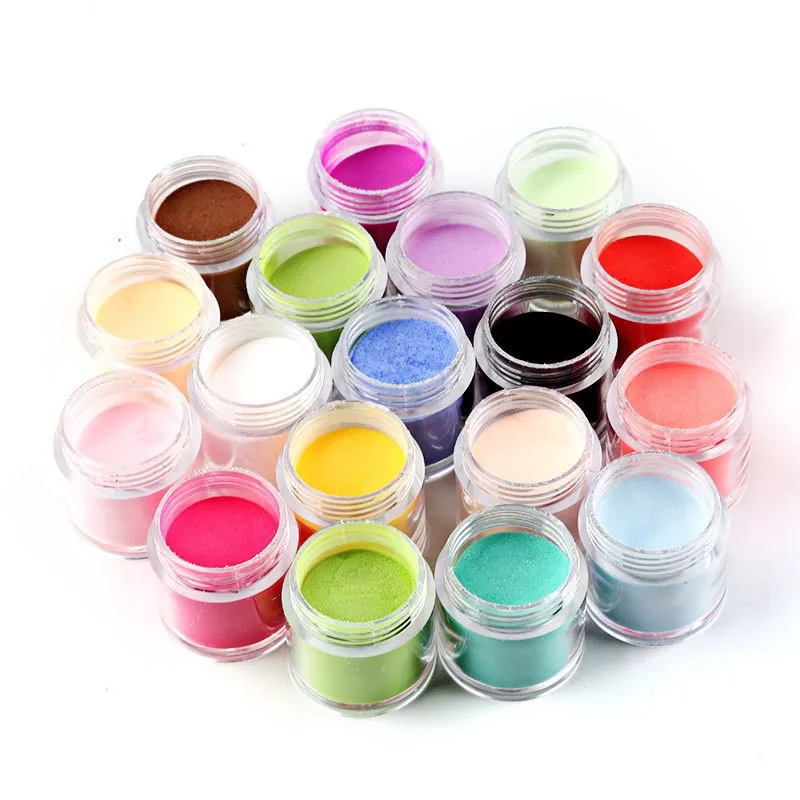 18Colors Set 10G Sweater Effect Nail Glitter Sparkly Sugar Dust Powder Chrome Pigment for Manicure Polish Nail Art Decorations nail glitter powder