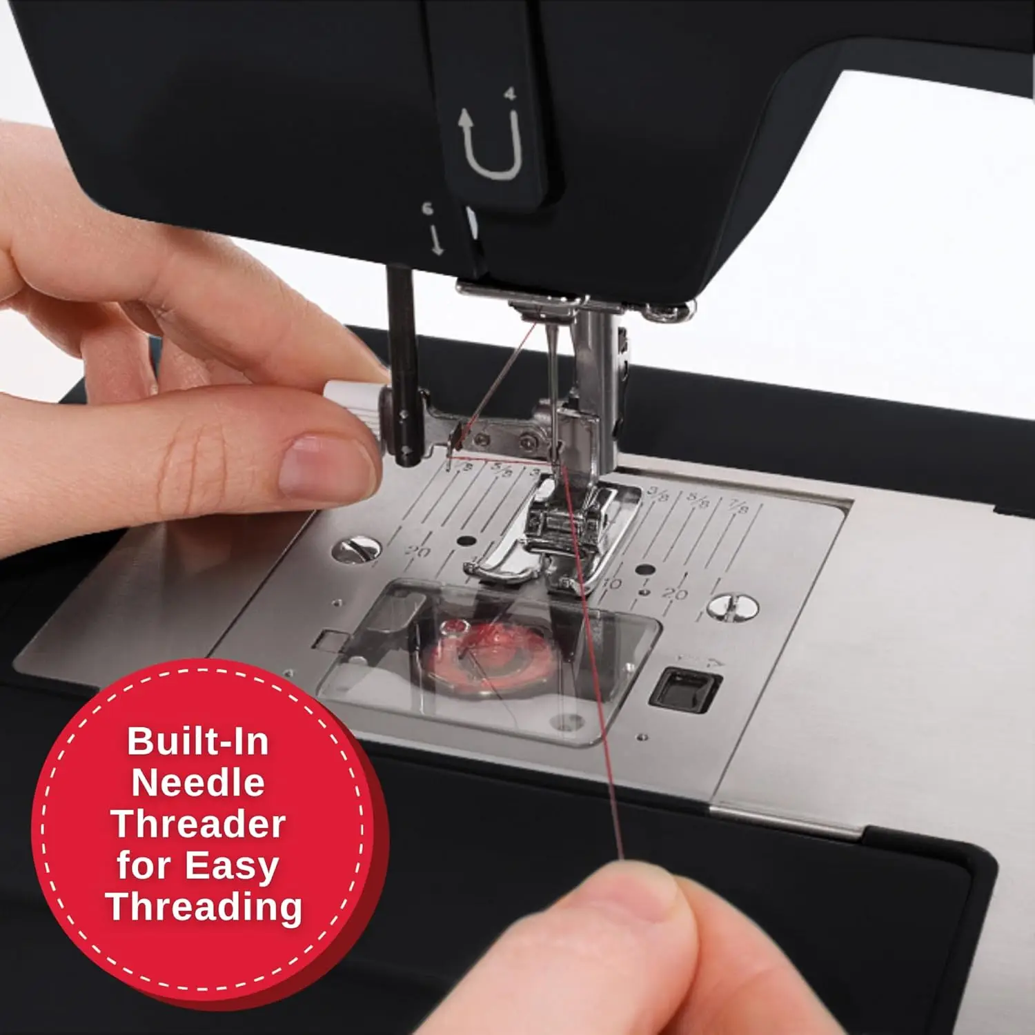 Singer Heavy Duty 4432 High Speed Black Sewing Machine With Accessory Kit | Strong Motor With Enhanced Piercing Power, 110 6