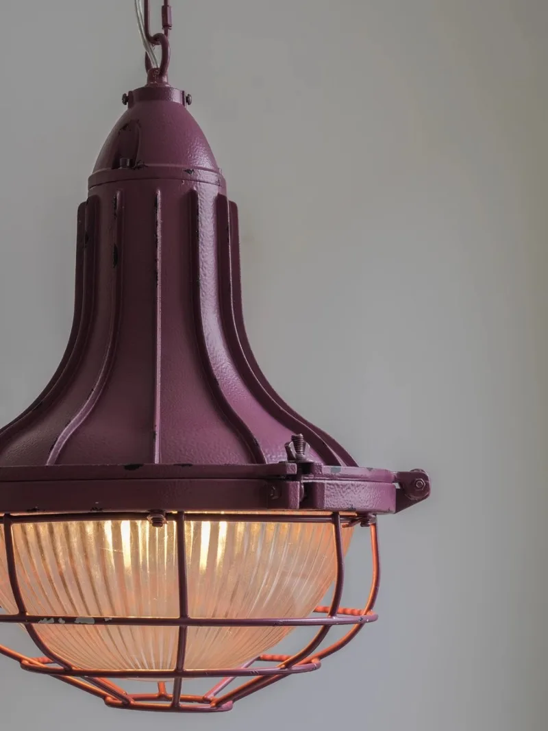 

Limited American vintage distressed purple chandelier