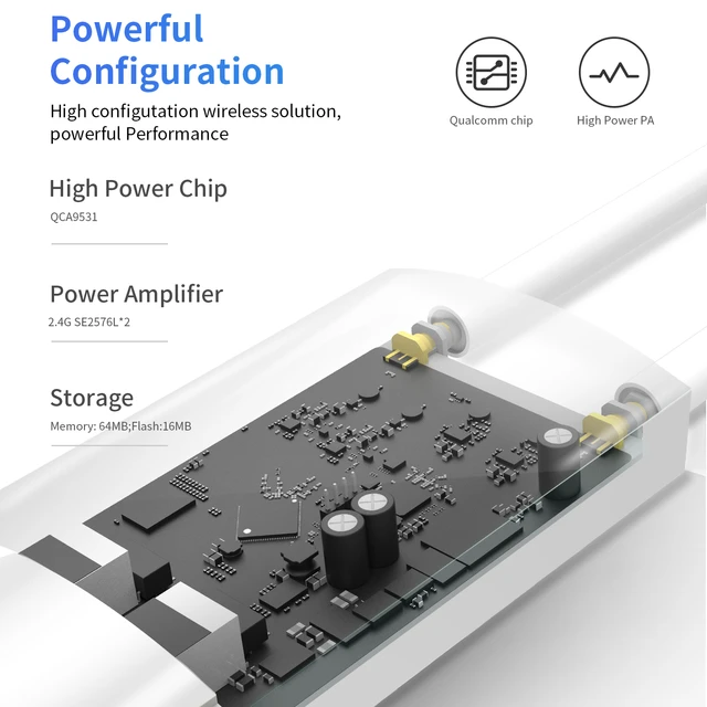 Pont réseau sans fil extérieur COMFAST CF-WA700 Qualcom AR9341 300Mbps