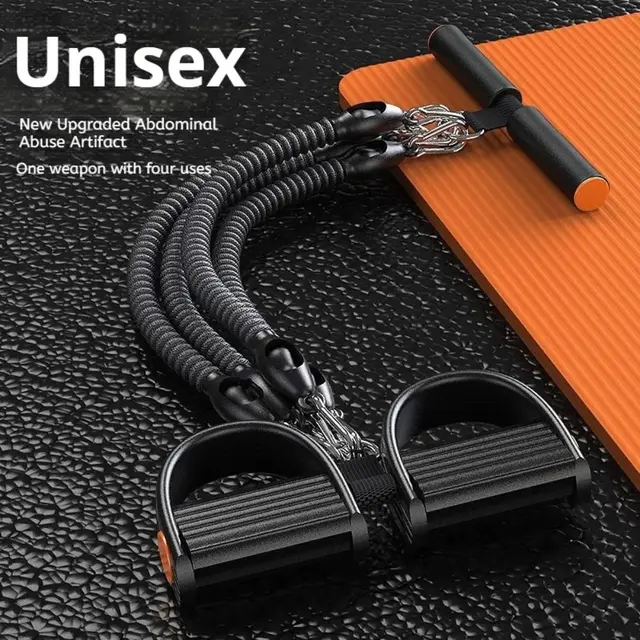 2/3/4-Strand Pedal Pull-Up Sit-Up Trainer 50/75/100 Pounds Heavy-Duty Pedal Tension Rope Non-Slip Multifunction 2/3/4-Strand Pedal Pull-Up Sit-Up Trainer 50/75/100 Pounds Heavy-Duty Pedal Tension Rope Non-Slip Multifunction