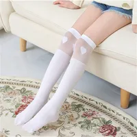 White school girls over the knee high long socks cartoon cat/star/heart/stripe design baby kids child student princess stockings 3