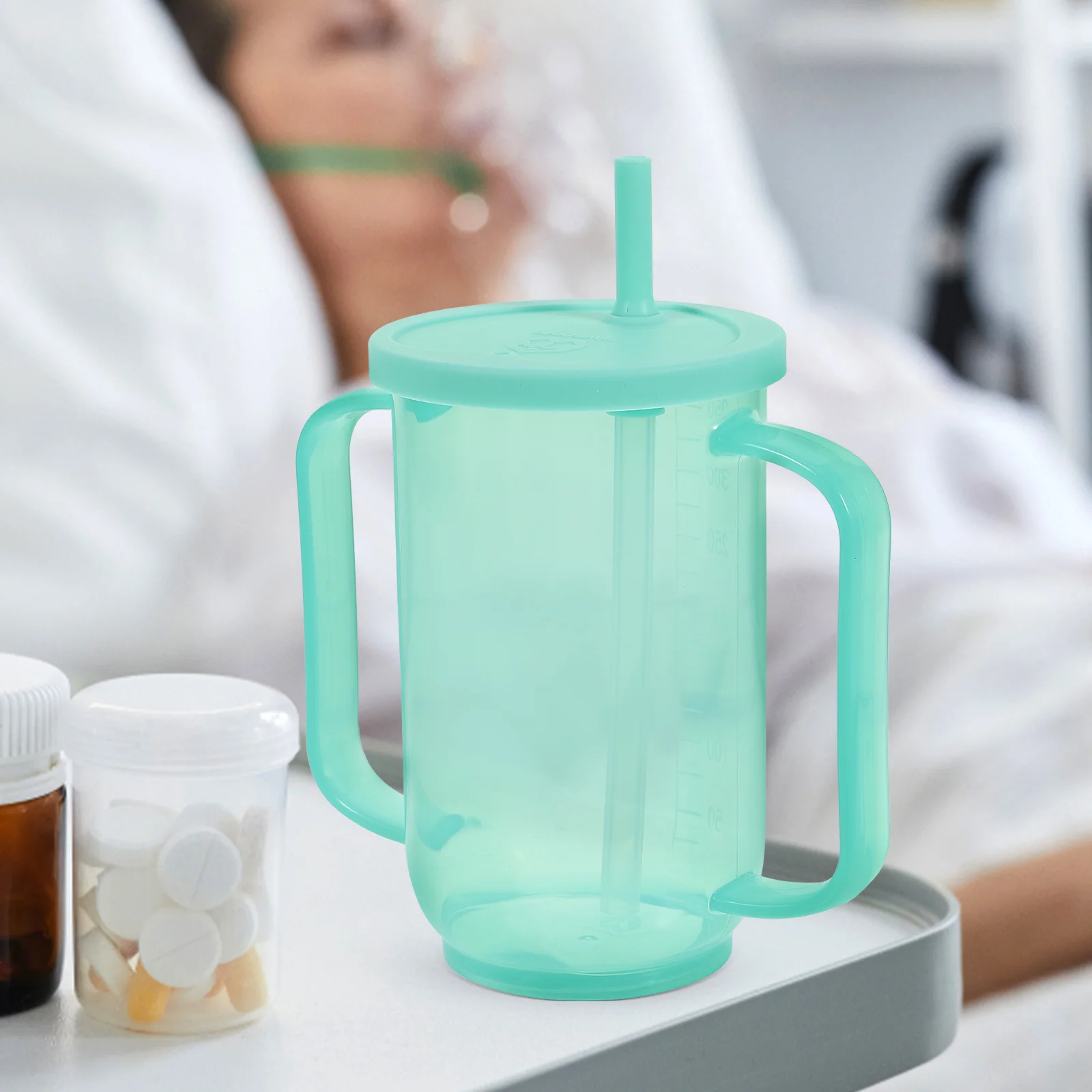 Water Bottles Cups Inclined Mouth Nursing Cups Choking Proof Drinking Cup Unbreakable Travel For Disabled Patients water bottle,plastic cup
