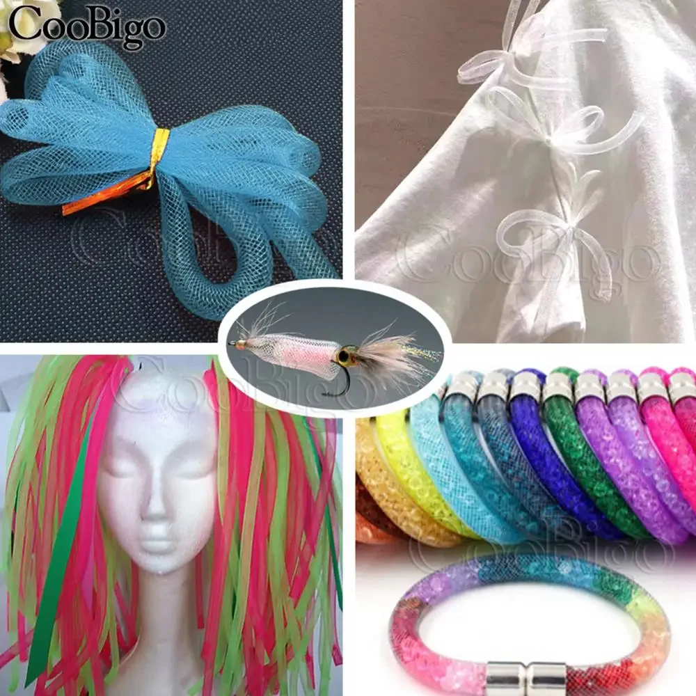 10Yard 8mm Mesh Tubular Crinoline Jewelry Making DIY Craft Supplies