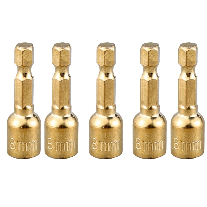 

Socket Bit Socket Adapters Nut Driver for Various Application Dropship