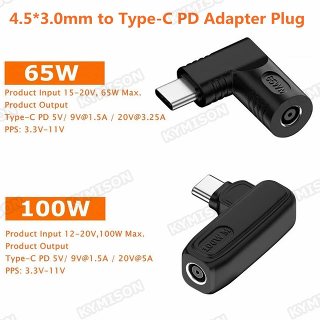 11€01 sur 65W Chargeur USB C Adaptateur Secteur Type C pour