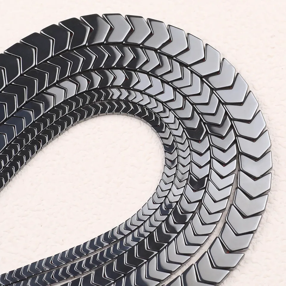 XLSTEIN Hämatit Perlen 10x4mm - Schwarze Natursteinperlen Für Schmuckherstellung