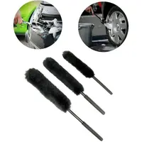 3pcs Auto Wheel Detailing Brush Bendable Wheel Woolies for Car Rim Tire Washing Hard-To-Reach Areas Car Cleaning Washer Tools 1