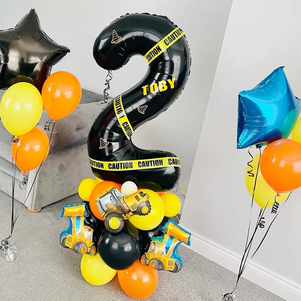 Yellow Caution Tape Construction Party Decor for Police Barricade Public Works Safety Barrier kids engineering truck birthday party decorations 20m/roll