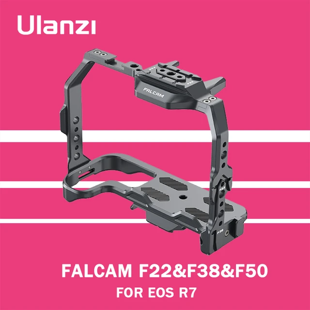Ulanzi-Plaque de dégagement rapide pour caméra, Full Jos Rig pour IL R7,  Alliage d'aluminium, Monter un trépied, Moniteur, Falcam F22, F38, F50