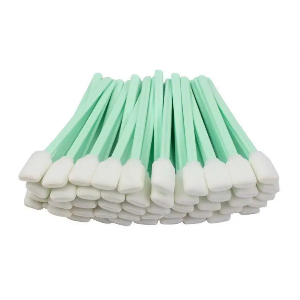 100Pcs Foam Swab  Practical Foam Cleaning Swab Stick  Soft Cleaning Swab Stick