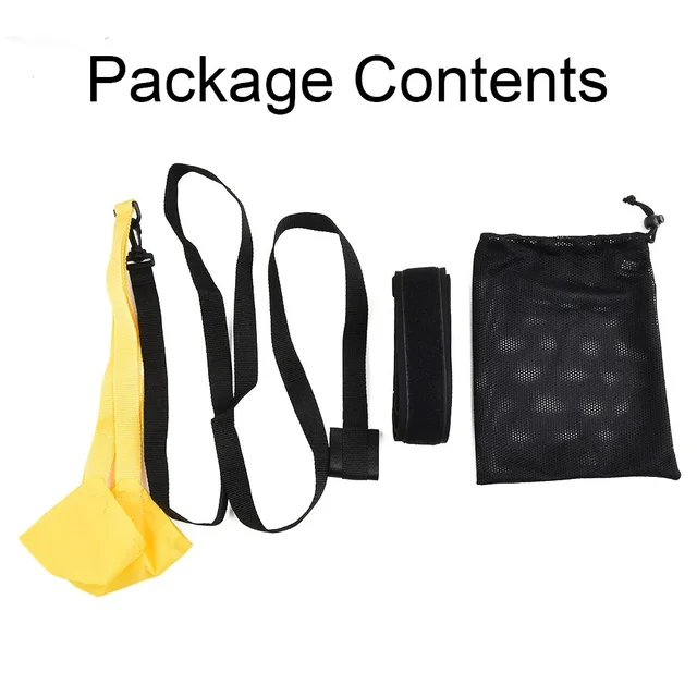 Swimming Strength Training Resistance Belt 20cm/30cm/40cm Training Parachute Adults Kids Waterproof Multi-layer Waist Equipment 5