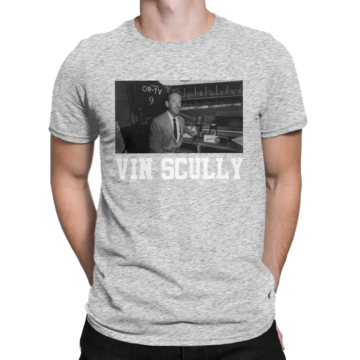 The Call - Vin Scully  Tees, Vin scully, Grey tee