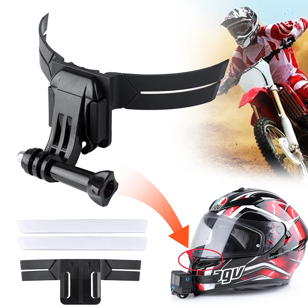 

Подставка под подбородок для мотоциклетного шлема, держатель для GoPro Hero 7 8 9 10 11, черный держатель на все лицо для экшн-камеры Yi DJI, аксессуары
