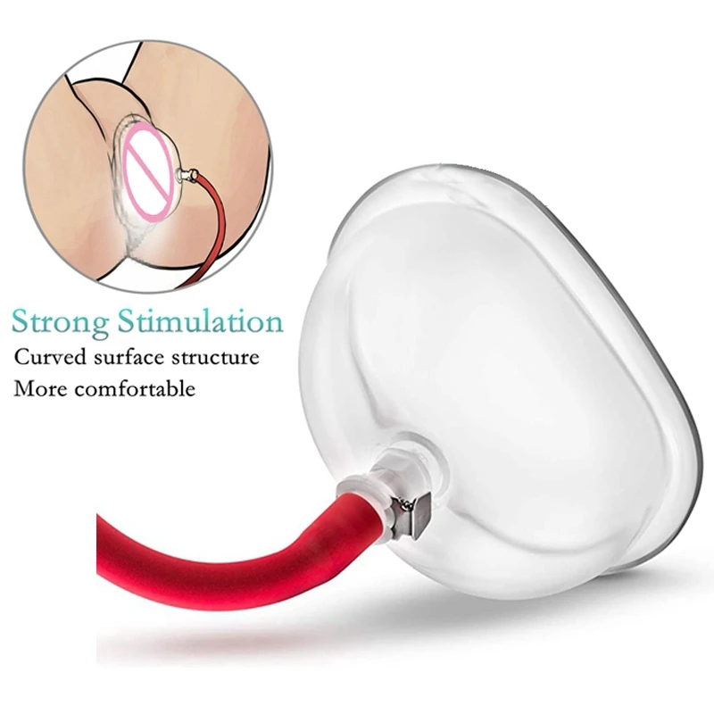 Pussy Pump Nipple Enlarger Sucker 2 In 1 Vagina Sucking Cup Sex Toys for Women Clit Stimulator Vacuum Pumps Massager Masturbator