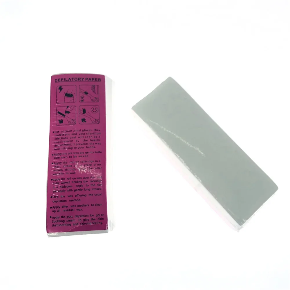 100pcs Removal Nonwoven Body Cloth Hair Remove Wax Paper Rolls High Quality Hair Removal Epilator Wax Strip Paper Roll 3