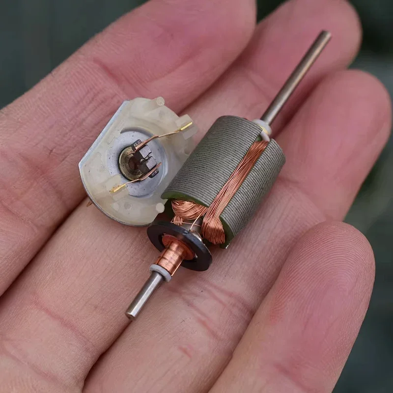 미니 180 듀얼 샤프트 고속 모터 DC 6V-12V 13600RPM 강력한 자기 카본 브러시 DIY 취미 장난감 모델 FK-180SH-15146