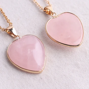 Pink Crystal Pendant Necklace