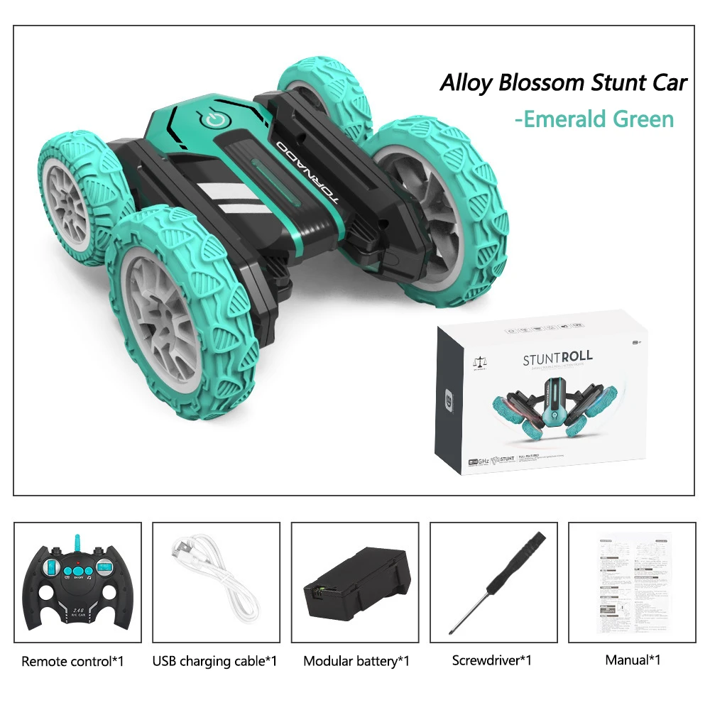 Remote Control Stunt Car RC Tank Off-road Vehicle Amphibious Double Side Waterproof 360 Rotate Driving AdultsToy For Boys Gifts 6