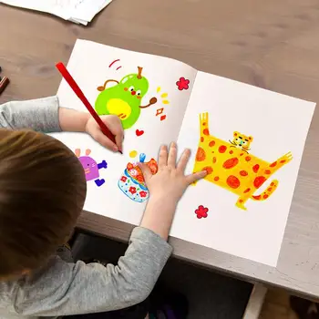 Sketchbook For Drawing Double-Sided Kids Drawing Paper Graffiti Book Kids Drawing Book Lightweight Drawing Notebook For Children 3